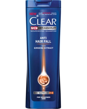 Clear Men Anti Hair Fall Anti-Dandruff Shampoo Clear Men Anti Hair Fall Anti-Dandruff Shampoo - Шампоан за мъже против косопад с екстракт от женшен - шампоан
