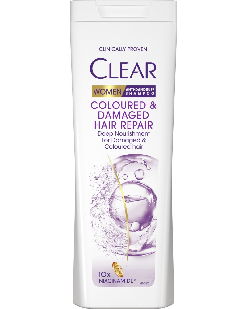 Clear Coloured & Damaged Hair Repair Anti-Dandruff Shampoo -         - 