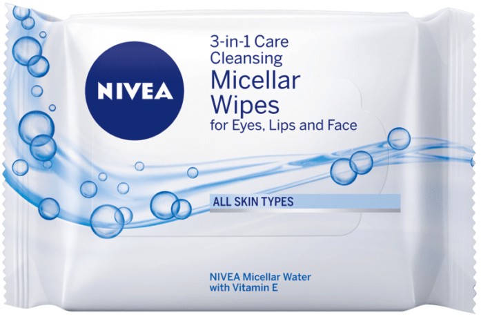 Nivea 3-in-1 Cleansing Micellar Wipes - 25 броя мицеларни кърпички за лице - мокри кърпички