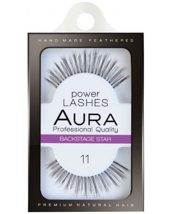 Aura Power Lashes Backstage Star 11 Aura Power Lashes Backstage Star 11 - Мигли от естествен косъм от серията Power Lashes - продукт