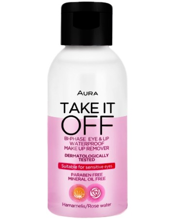 Aura Take It Off Bi-Phase Eyes & Lip Waterproof Make Up Remover -        - 