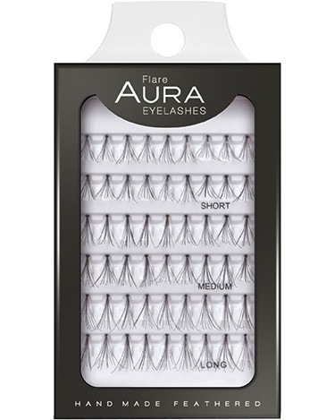 Aura Flare Eyelashes - Мигли на снопчета от естествен косъм - продукт