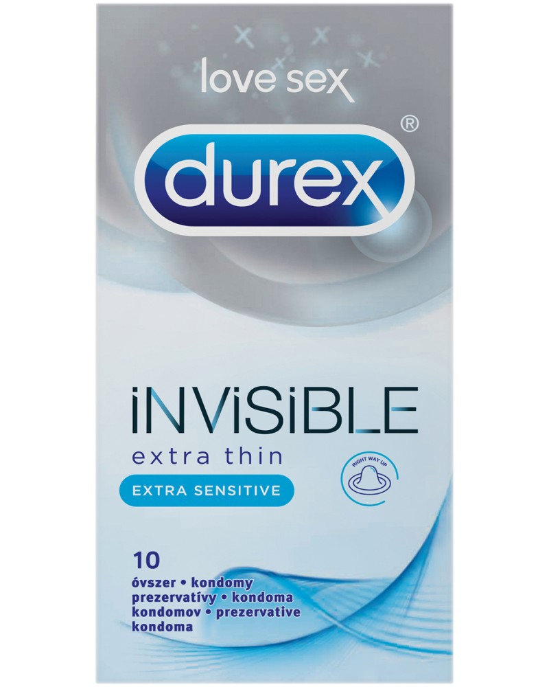 Durex Invisible Extra Thin Sensitive -       10  - 
