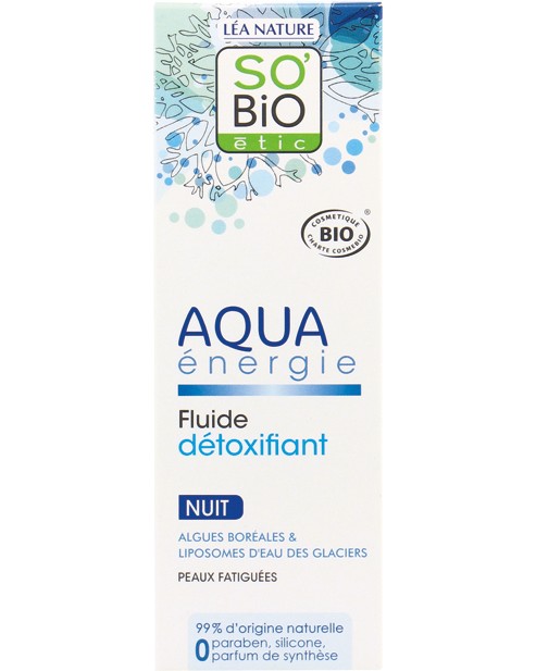 SO BiO Etic Aqua Energie Detoxifying Night Fluid -           "Aqua Energie" - 