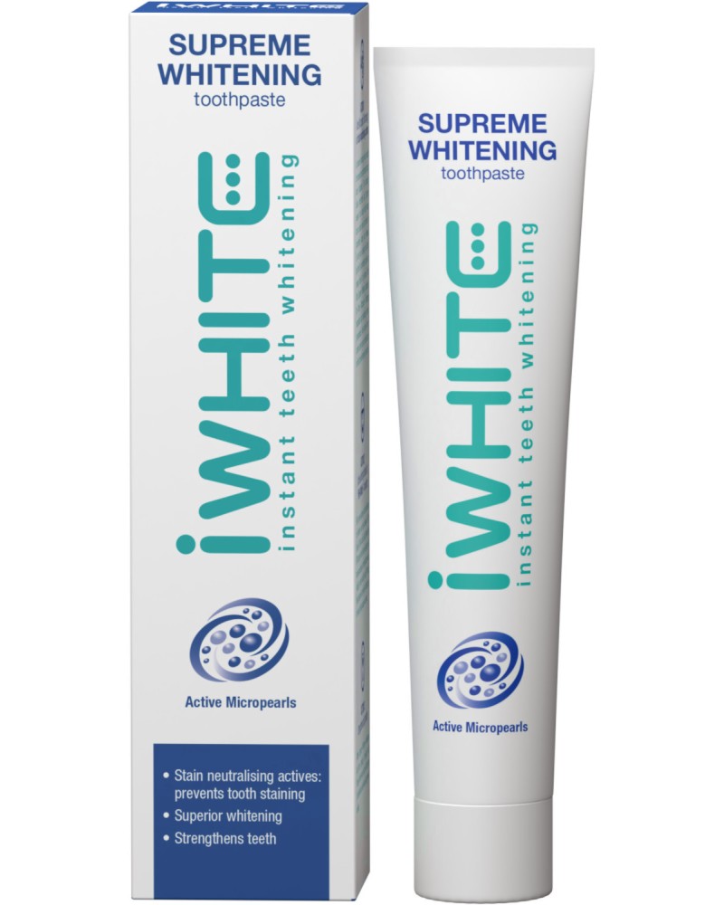 iWhite Instant Teeth Whitening Toothpaste -     -   