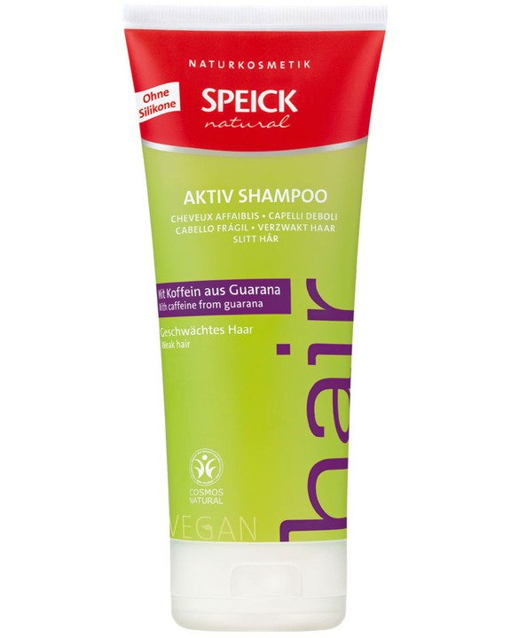 Speick Natural Aktiv Shampoo with Caffeine from Guarana Speick Natural Aktiv Shampoo with Caffeine from Guarana - Натурален шампоан за слаба коса с кофеин от серията "Natural" - шампоан