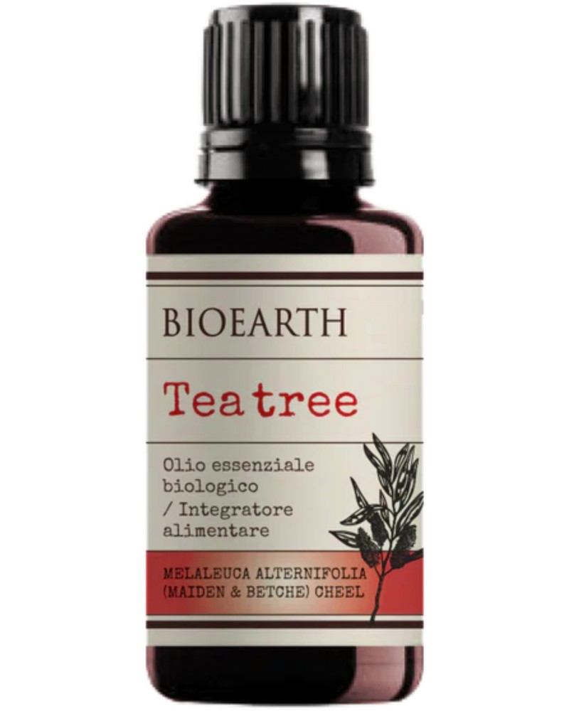 Bioearth Organic Essential Tea Tree Oil Bioearth Organic Essential Tea Tree Oil - Био етерично масло от чаено дърво - продукт
