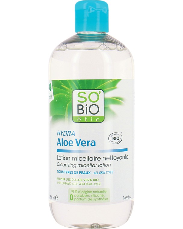 SO BiO Etic Hydra Aloe Vera Cleansing Micellar Lotion -               "Hydra Aloe Vera" - 