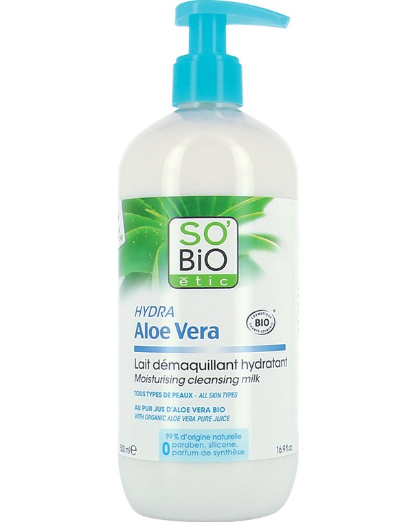 SO BiO Etic Hydra Aloe Vera Moisturising Cleansing Milk -              "Hydra Aloe Vera" -  
