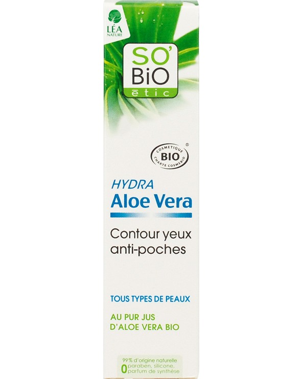 SO BiO Etic Hydra Aloe Vera Anti-Puffiness Eye Contour -             "Hydra Aloe Vera" - 