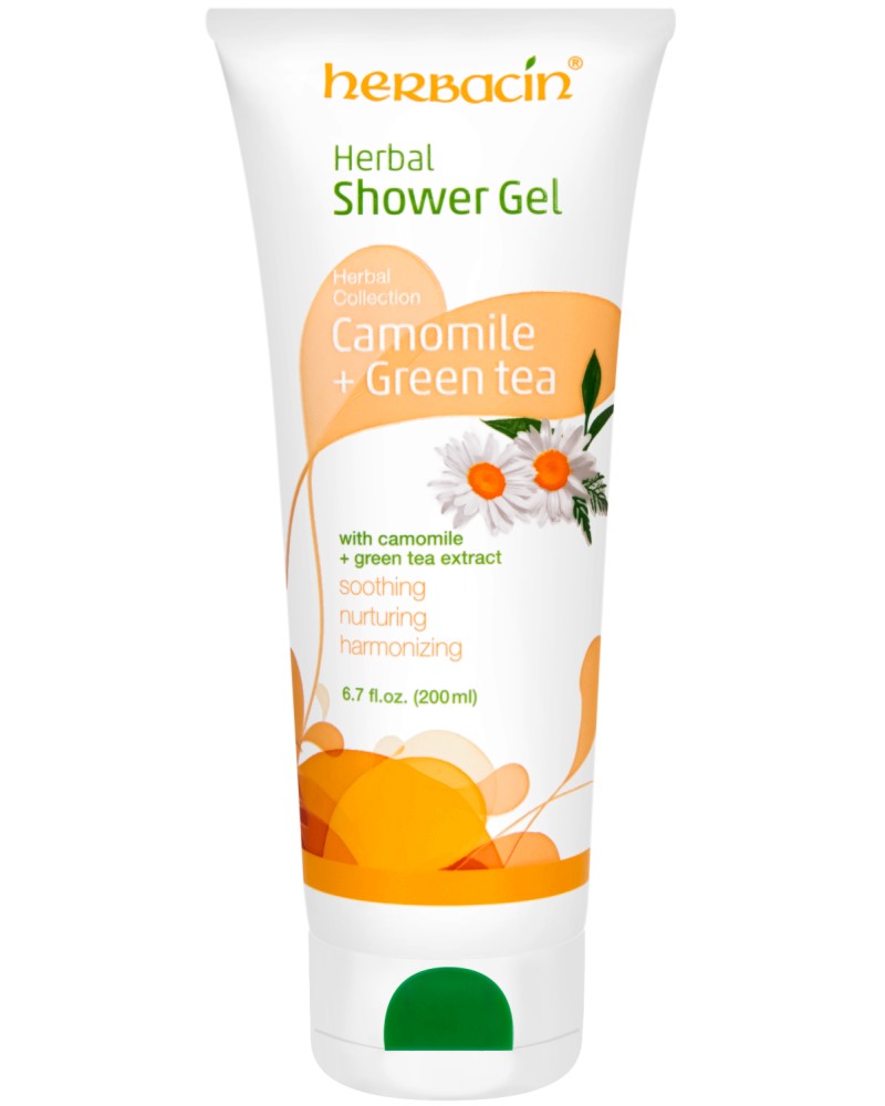 Herbacin Camomile + Green Tea Herbal Shower Gel -           Herbal Collection -  