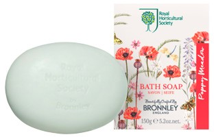 Bronnley RHS Poppy Meadow Luxury Soap -         "Poppy Meadow" - 