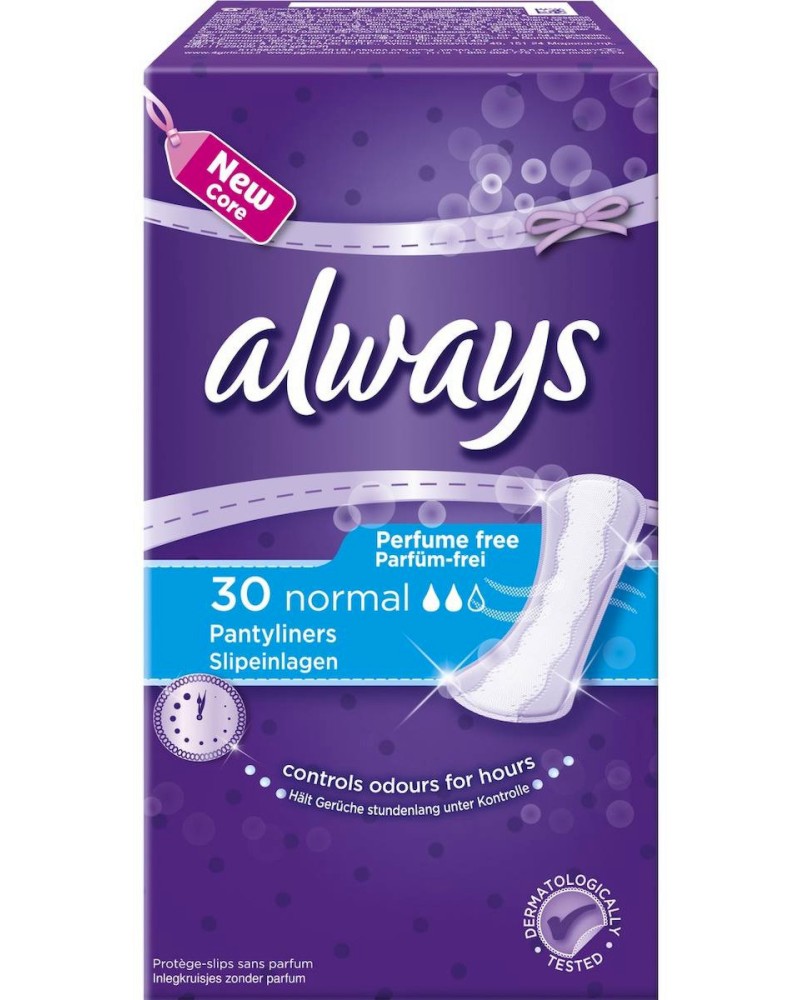 Always Pantyliners Normal - 30  60    -  