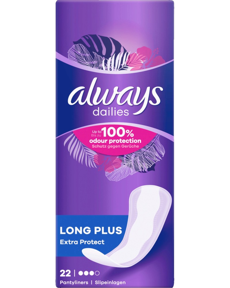 Always Dailies Extra Protect Long Plus - 22    -  