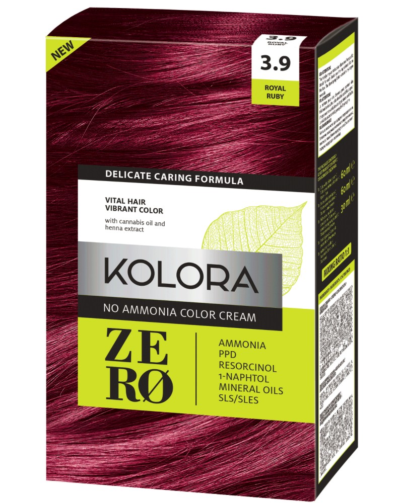 Kolora Zero No Ammonia Color Cream -   -   - 
