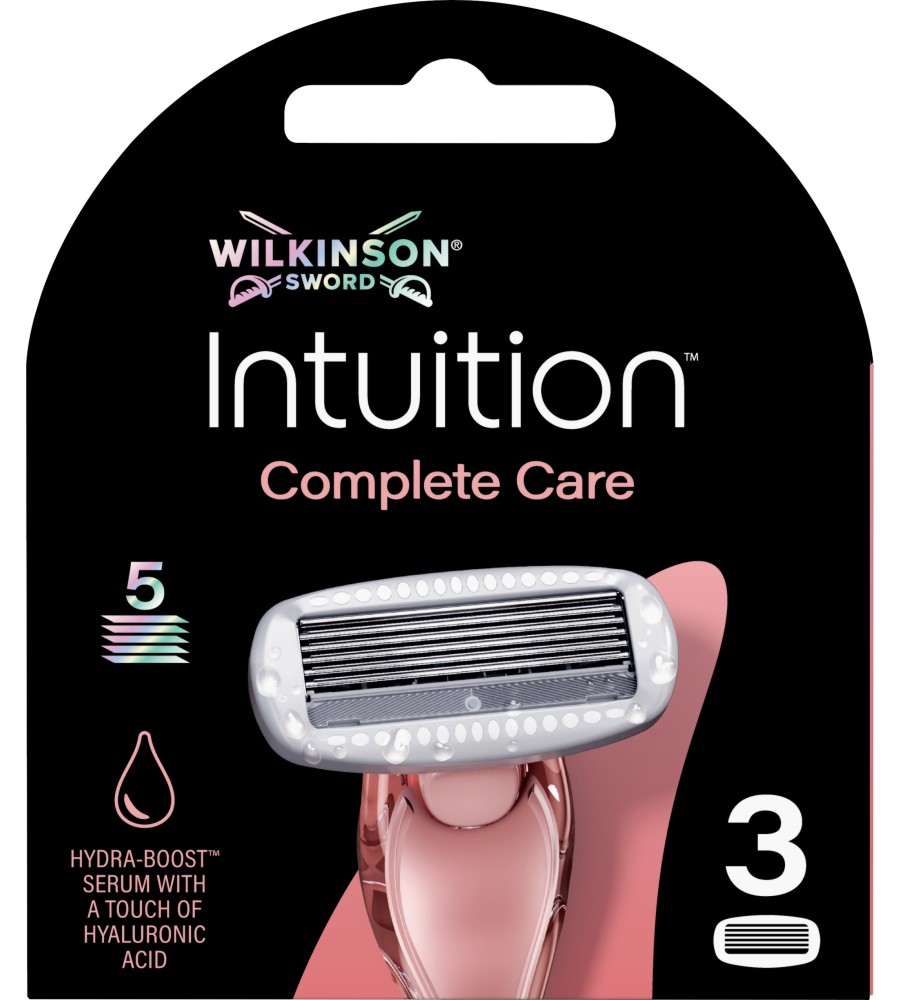 Wilkinson Sword Intuition Complete Care Wilkinson Sword Intuition Complete Care - Резервни ножчета за самобръсначка, 3 броя - продукт
