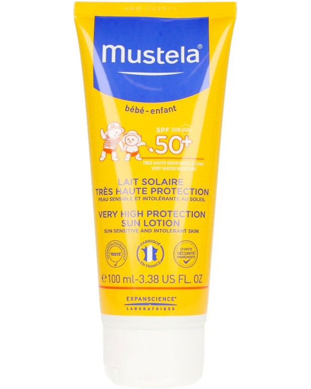 Mustela Very High Protection Sun Lotion SPF 50+ - ������������� ������ �� ������ � ���� - ������