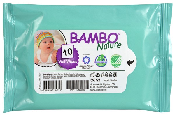 Bambo Nature Wet Wipes -         10, 50  80  -  