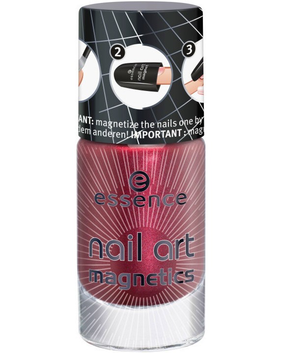 Essence Nail Art Magnetics - Магнитен лак за нокти от серията "Nail Art" - лак