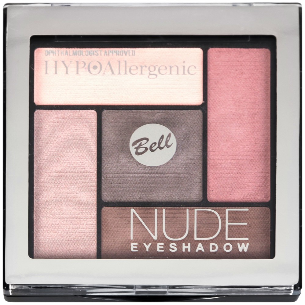 Bell HYPOAllergenic Nude Eyeshadow Bell HYPOAllergenic Nude Eyeshadow - Палитра с хипоалергенни сенки за очи от серията HYPOAllergenic - сенки