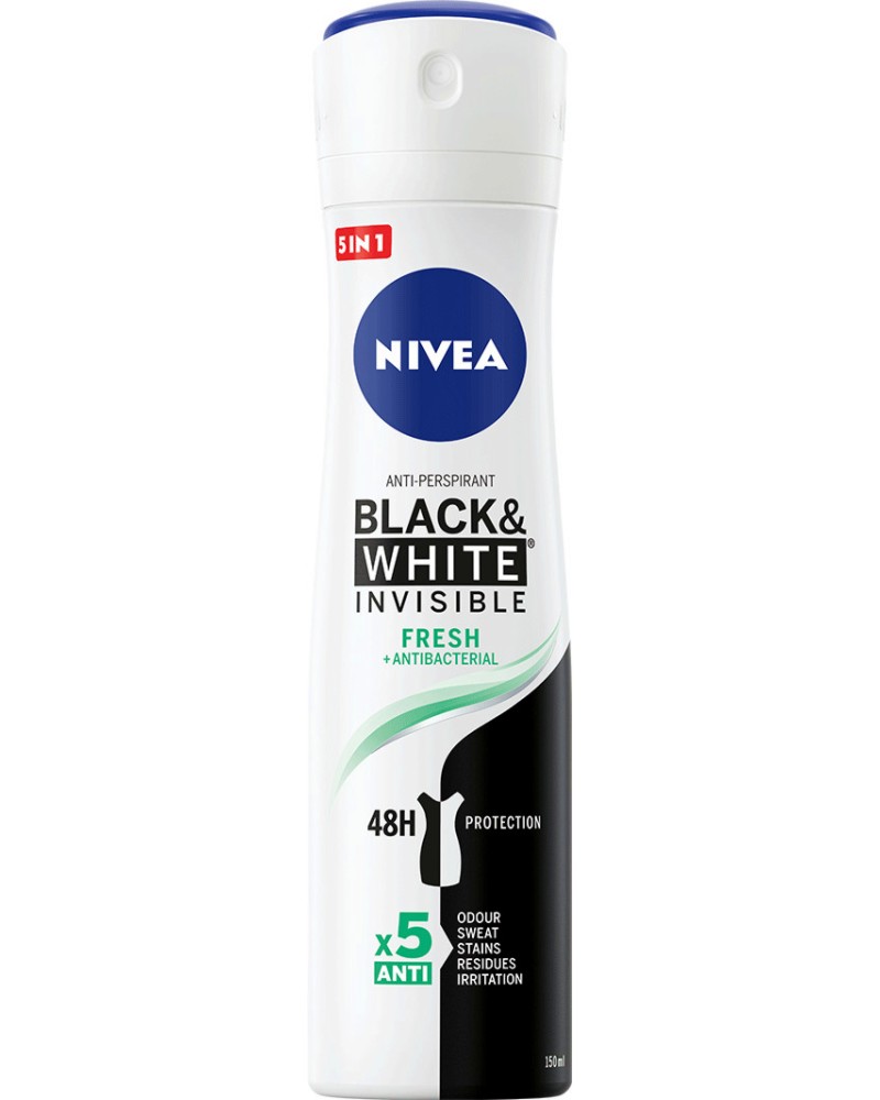 Nivea Black & White Fresh Anti-Perspirant -       Black & White - 