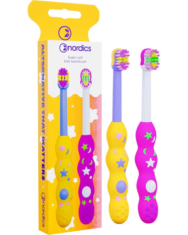 Nordics Kids Toothbrush Duo Pack Super Soft - 2      - 