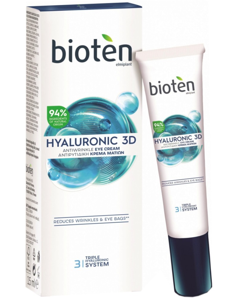 Bioten Hyaluronic 3D Antiwrinkle Eye Cream -       Hyaluronic 3D - 