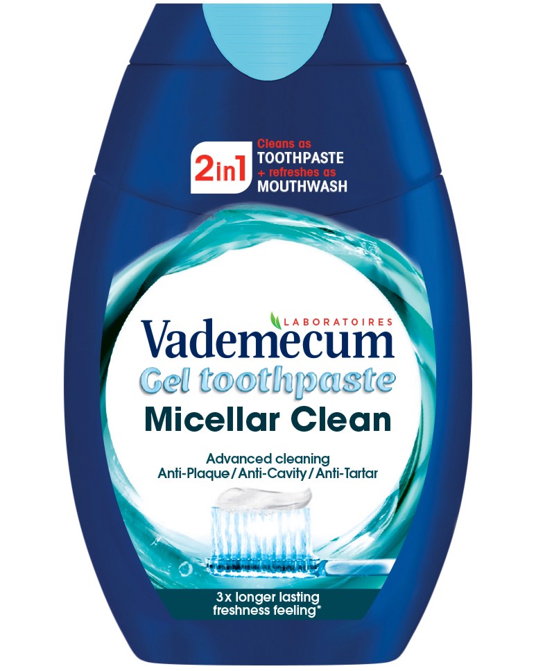 Vademecum Advanced Clean 2 in 1 Toothpaste + Mouthrinse -        2  1      -   