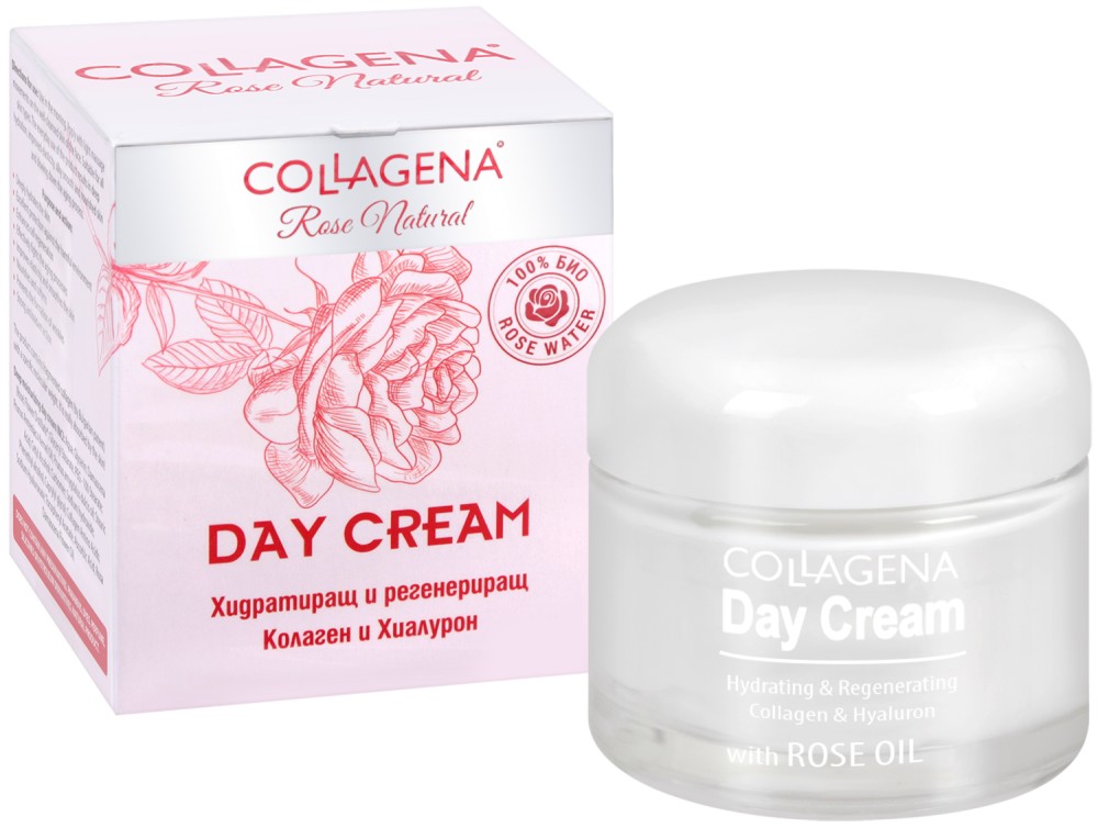 Collagena Rose Natural Day Cream Hydrating & Regenerating -       Rose Natural - 