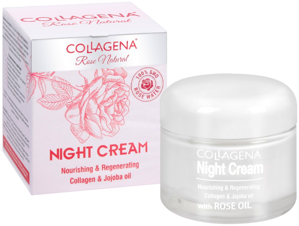 Collagena Rose Natural Night Cream Nourishing & Regenerating -       Rose Natural - 