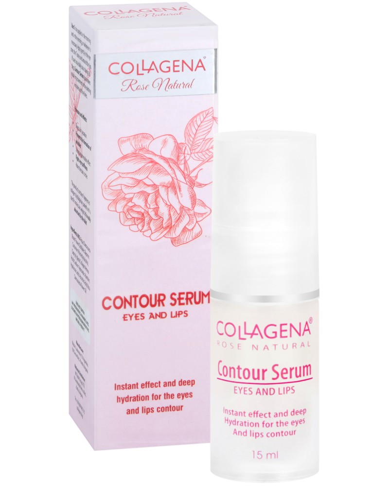 Collagena Rose Natural Contour Serum Eyes and Lips -         Rose Natural - 