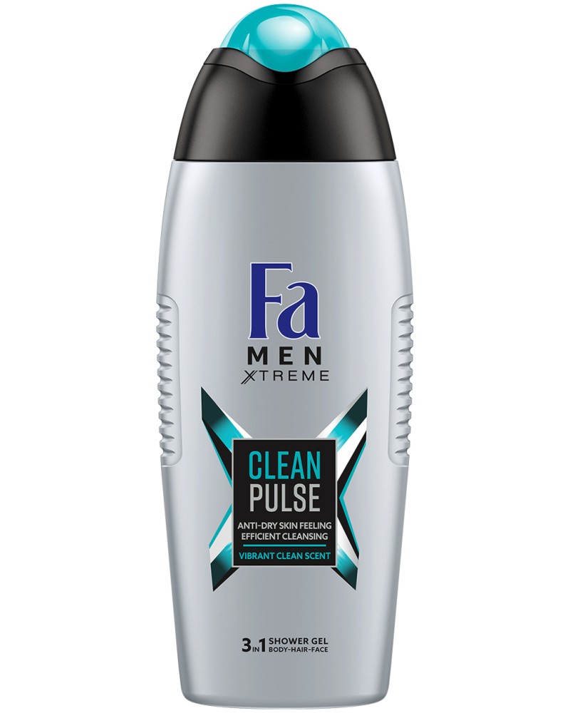 Fa Men Xtreme Clean Pulse Body & Hair & Face Shower Gel -      ,      "Men Xtreme" -  