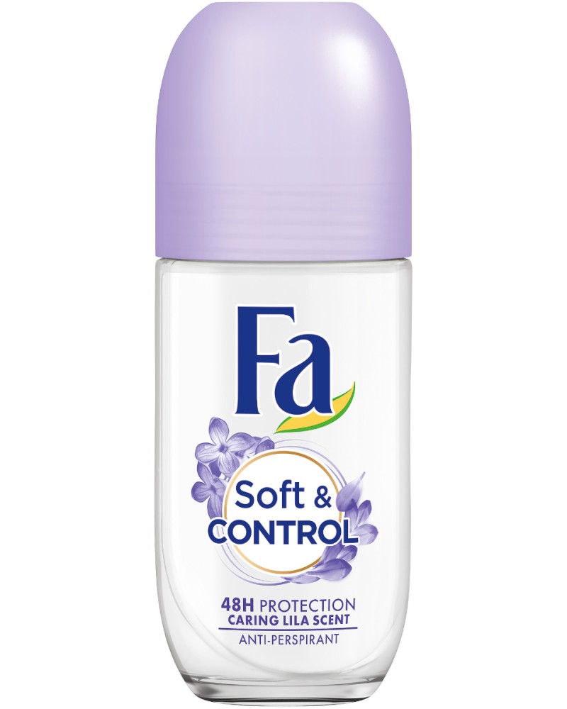 Fa Soft & Control Caring Lila Scent Anti-Perspirant Roll-On -          - 