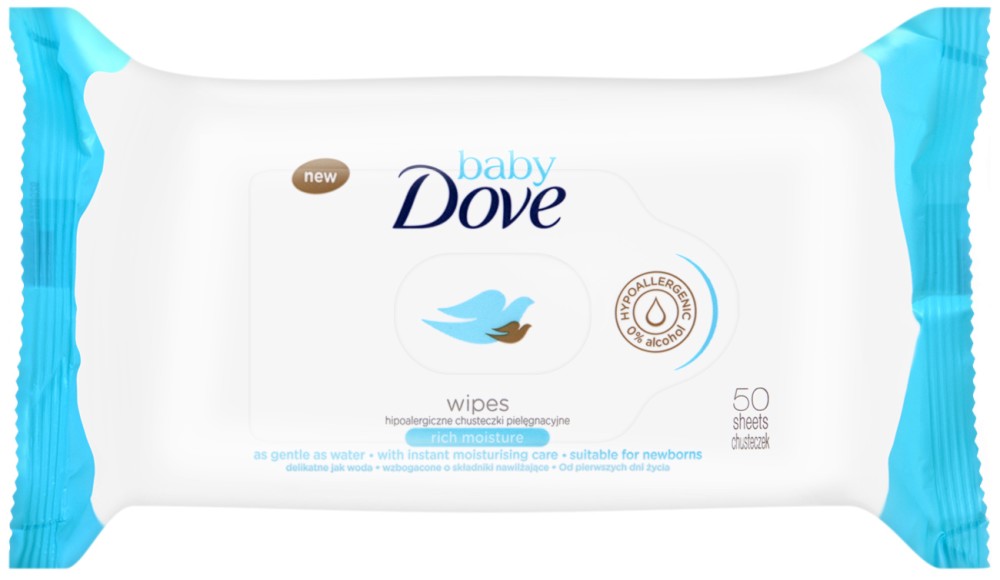 Baby Dove Wipes Rich Moisture -            50    "Baby Dove" -  