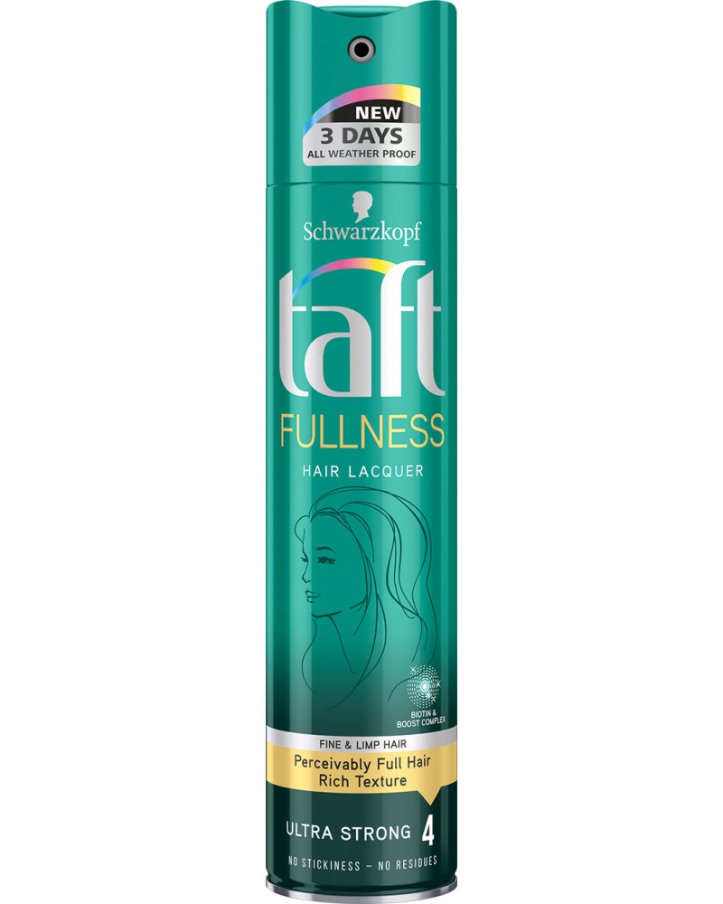 Taft Fullness Ultra Strong Hair Lacquer -          - 