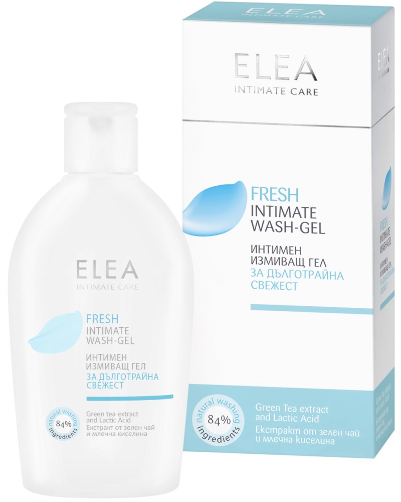 Elea Intimate Care Fresh Wash-Gel Elea Intimate Care Fresh Wash-Gel - Интимен измиващ гел със зелен чай - гел