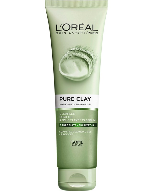 L'Oreal Pure Clay Purifying Cleansing Gel -           "Pure Clay" - 