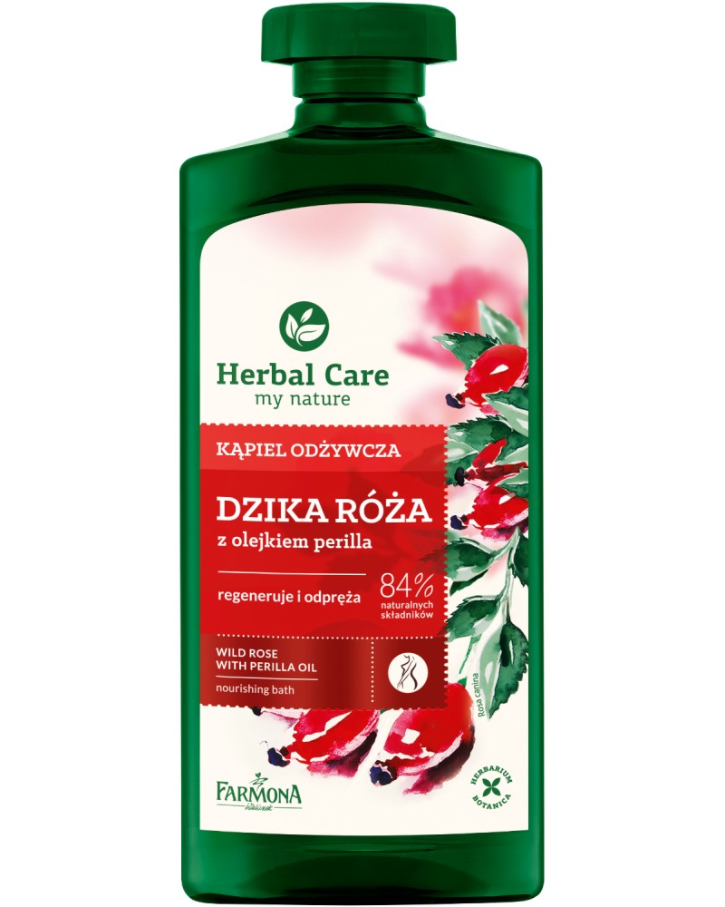 Farmona Herbal Care Wild Rose with Perilla Oil Nourishing Bath -      "Herbal Care" - 