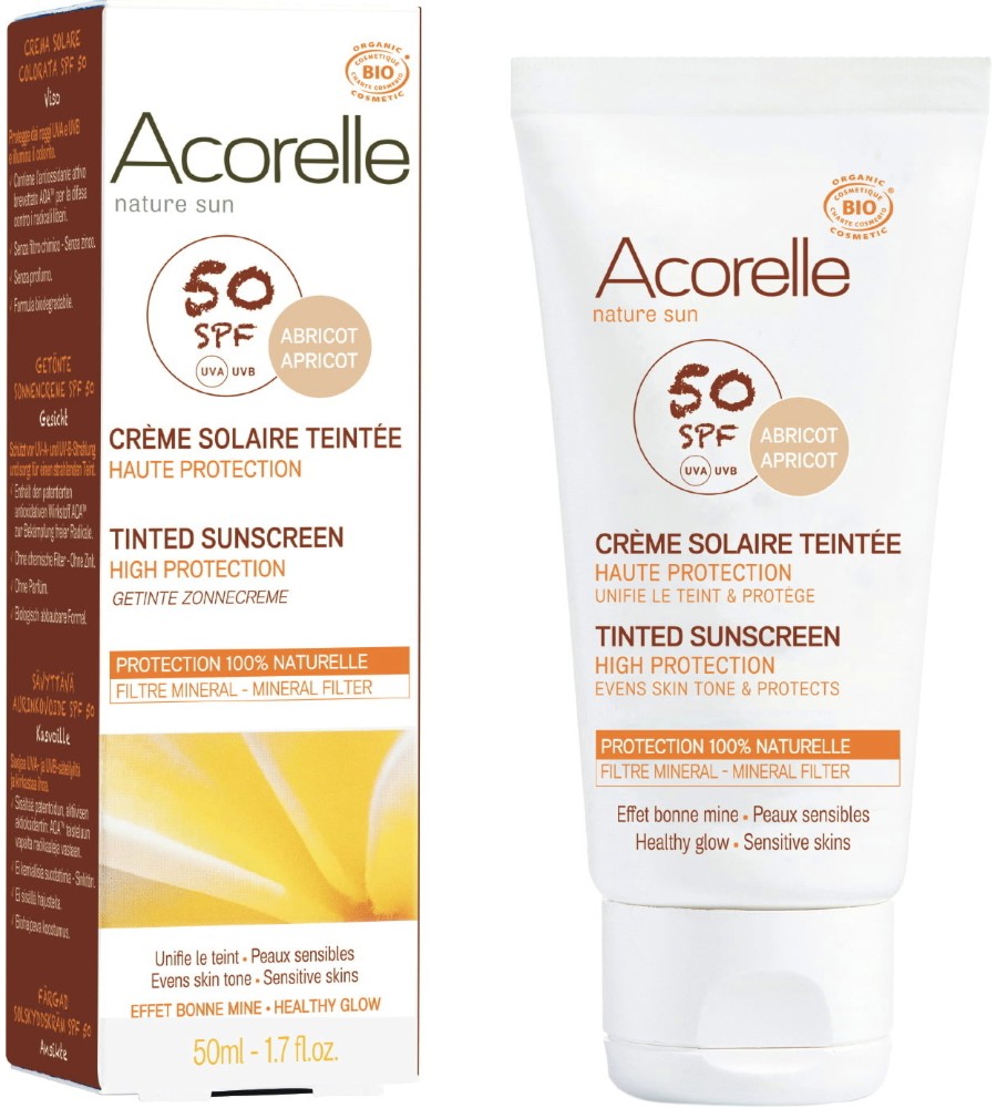 Acorelle Tinted Sunscreen SPF 50 -          - 