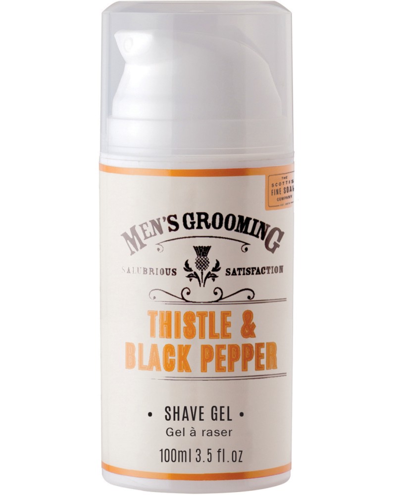 Scottish Fine Soaps Men's Grooming Thistle & Black Pepper Shave Gel -      Men's Grooming - 