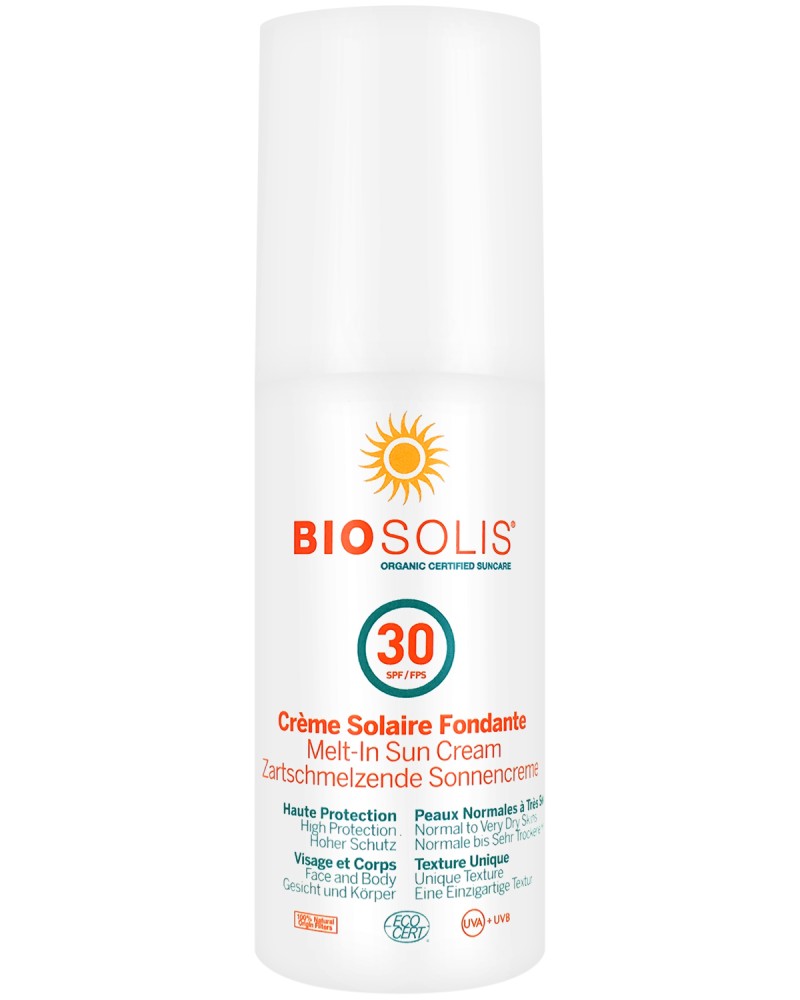 Biosolis Melt-In Sun Cream SPF 30 - ������������� ��� �� �������� ��� ����� ���� ���� - �������
