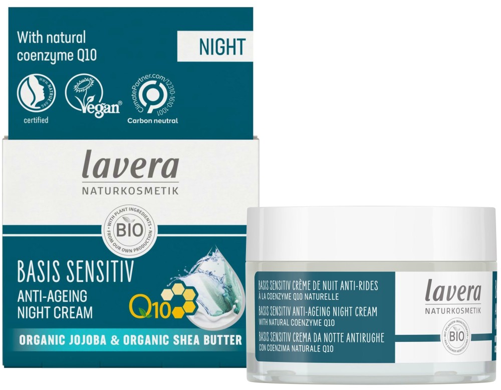 Lavera Basis Sensitiv Anti-Ageing Night Cream -         Basis Sensitiv - 