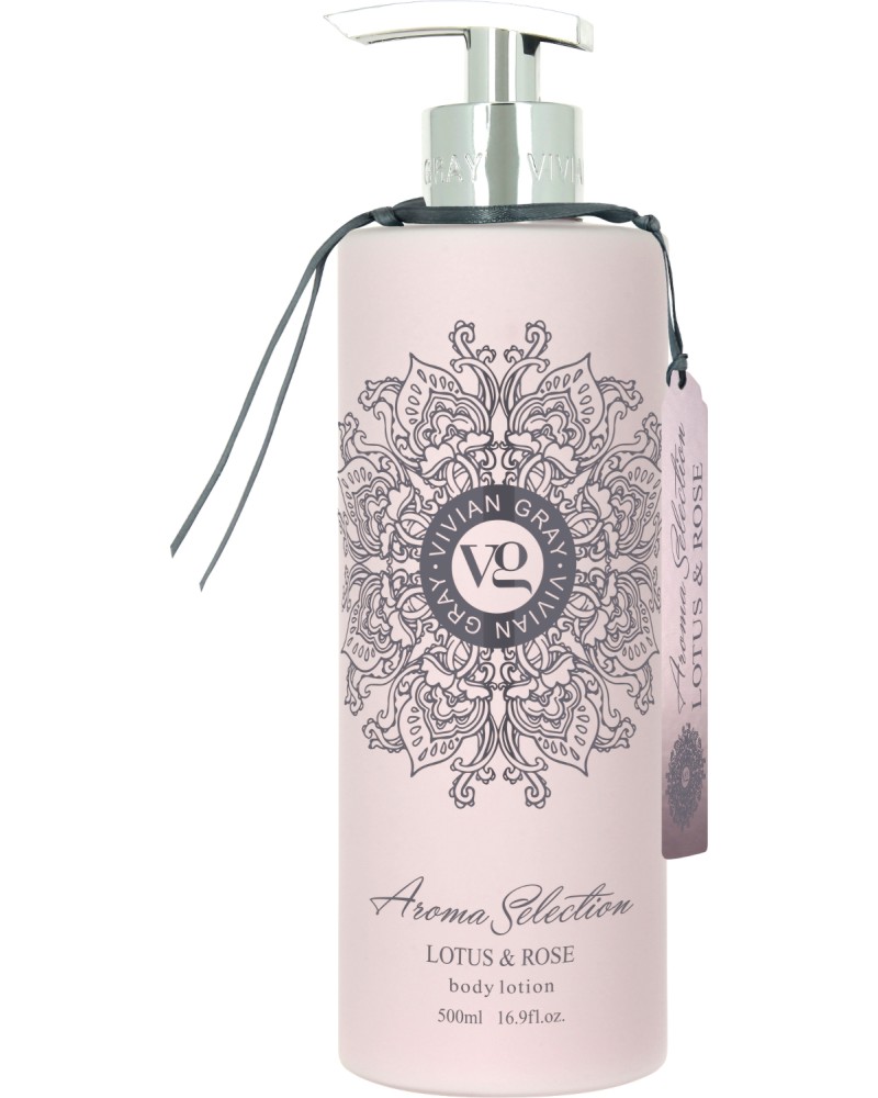 Vivian Gray Aroma Selection Lotus & Rose Body Lotion Vivian Gray Aroma Selection Lotus & Rose Body Lotion - Лосион за тяло с аромат на лотос и роза от серията Lotus & Rose - лосион