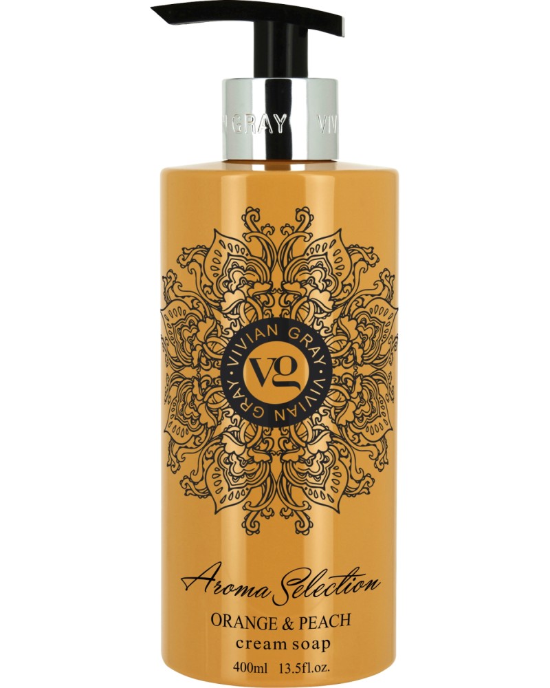 Vivian Gray Aroma Selection Orange & Peach Cream Soap -              "Aroma Selection" - 