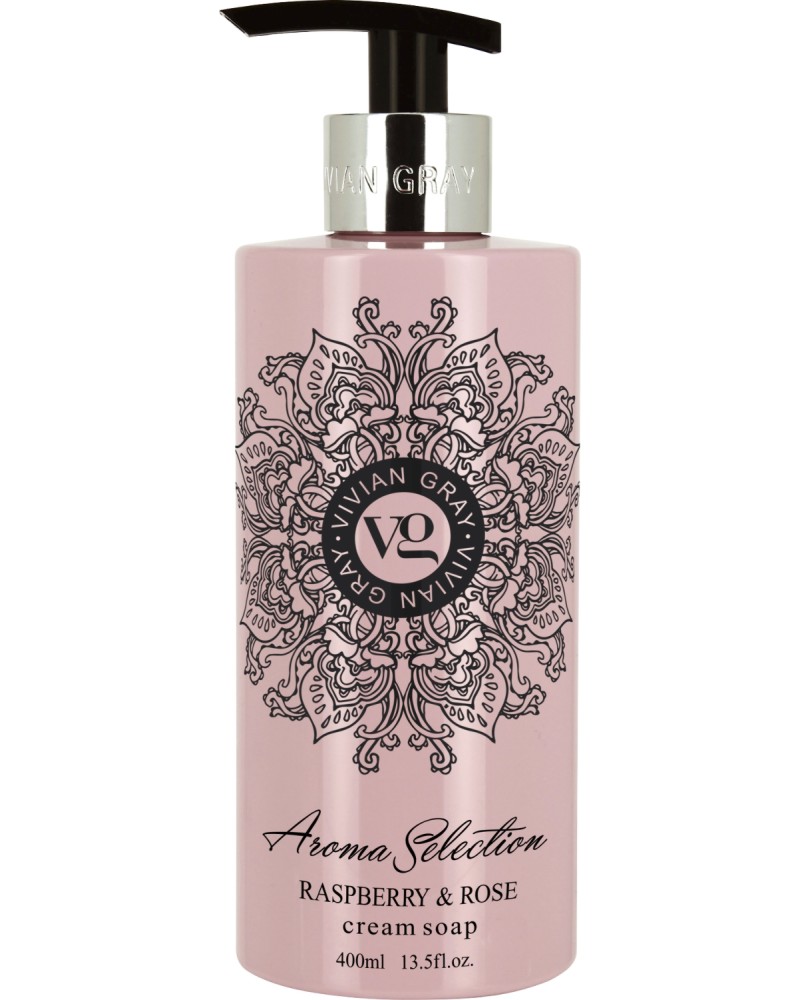 Vivian Gray Aroma Selection Raspberry & Rose Cream Soap -             "Aroma Selection" - 