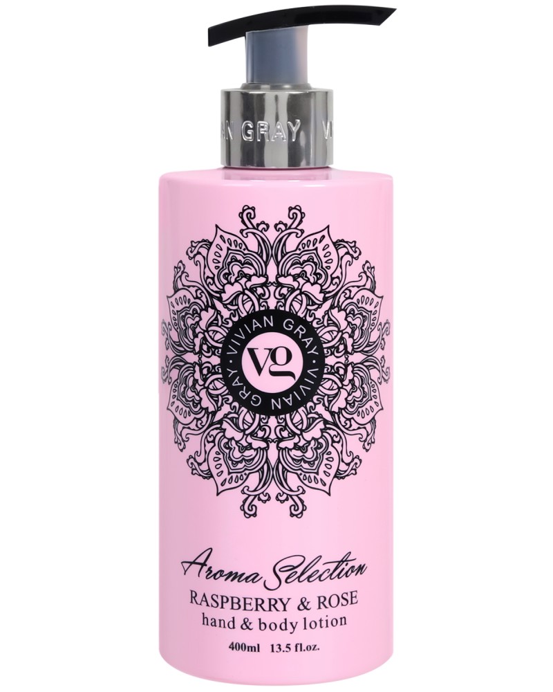 Vivian Gray Aroma Selection Raspberry & Rose Hand & Body Lotion -              Aroma Selection - 