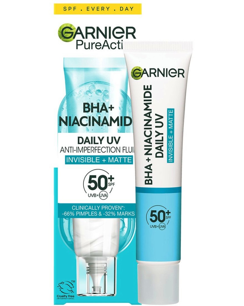 Garnier Pure Active Daily UV Fluid SPF 50+ -         Pure Active - 