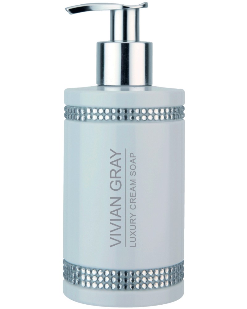 Vivian Gray White Crystals Luxury Cream Soap -      Crystals - 