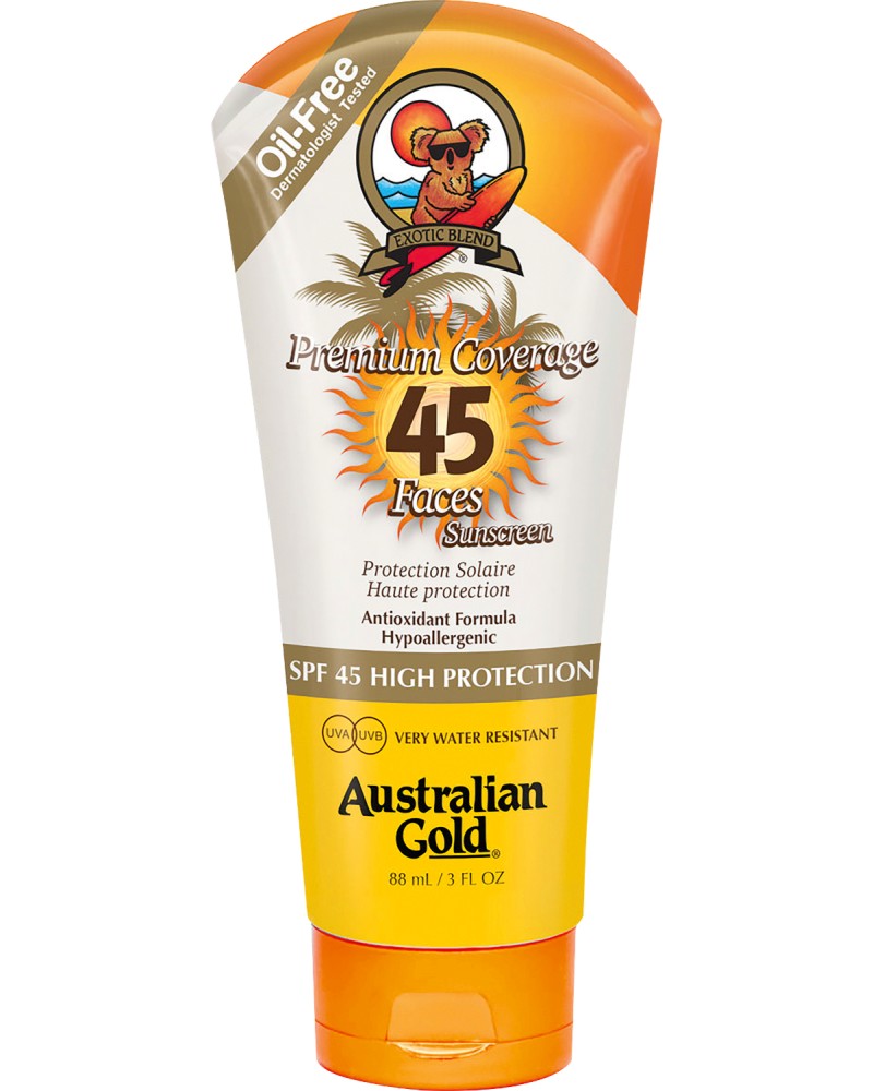 Australian Gold Premium Coverage Faces Sunscreen SPF 45 -     - 