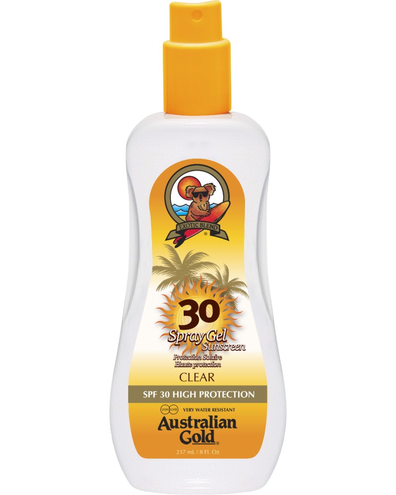 Australian Gold Spray Gel Sunscreen SPF 30 -  - - 